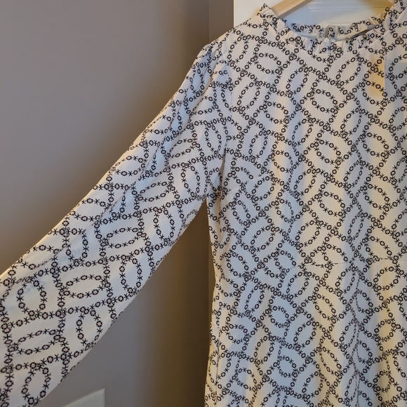 LOFT Midi Long Sleeve Dress 8 NWT - Picture 3 of 13